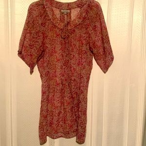 Cost Plus World Market Sheer Paisly Tunic